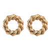Alloy Retro Geometric Jewelry Set For Women Including Earrings Bracelet And Necklace With Electroplating