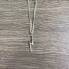 Alloy Retro Geometric Lightning Pendant Necklace For Women With Electroplating Treatment