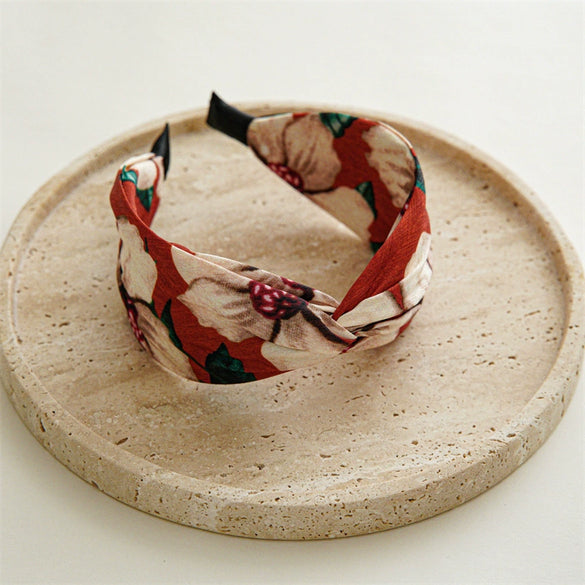 Alloy Retro Handmade Cross Printed Women's Hairband