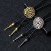 Alloy Retro Hip Hop Geometric Sweater Necklace With Electroplating