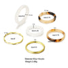 Alloy Retro Ins Style Ring Electroplated Geometric Pattern Hand Jewelry Wholesale