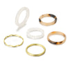 Alloy Retro Ins Style Ring Electroplated Geometric Pattern Hand Jewelry Wholesale