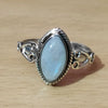 Alloy Retro Jewelry Horse Eye Shape Geometric Style Ring With Electroplating