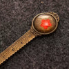 Alloy Retro Pastoral Style Dried Flower Metal Multifunctional Bookmark