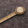 Alloy Retro Pastoral Style Dried Flower Metal Multifunctional Bookmark