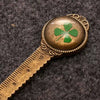 Alloy Retro Pastoral Style Dried Flower Metal Multifunctional Bookmark