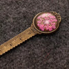 Alloy Retro Pastoral Style Dried Flower Metal Multifunctional Bookmark