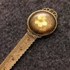 Alloy Retro Pastoral Style Dried Flower Metal Multifunctional Bookmark