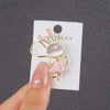 Alloy Retro Rabbit Antiexposure Brooch With Flower Shape Electroplated For Women's Summer Shirt Accessories