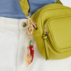 Alloy Retro Simple Chili Shape Bag Accessory With Heart Water Drop Bell Pattern Electroplated