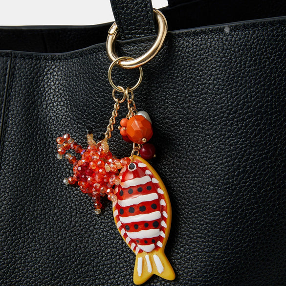 Alloy Retro Simple Chili Shape Bag Accessory With Heart Water Drop Bell Pattern Electroplated