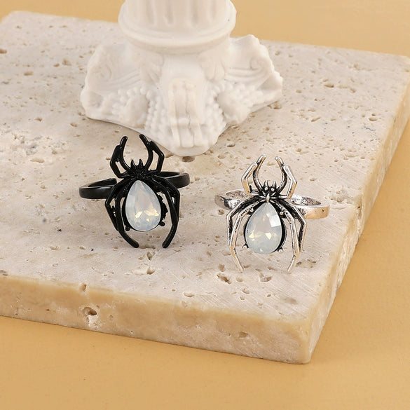 Alloy Retro Spider Women's Ring With Animal Pattern And Electroplating Design