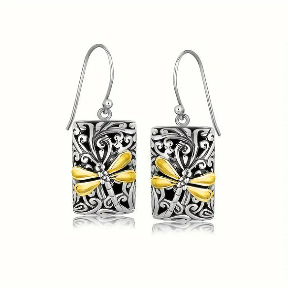 Alloy Retro Style Animal Zodiac Geometric Pattern Earrings For Women