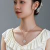 Alloy Retro Style Electroplated Heart Earrings And Pendant Jewelry Set