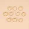 Alloy Rhinestone Acrylic Drill Retro Simple Electroplated Unisex And Women's Mans Star Mans Crescent Ring