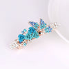 Alloy Rhinestone Bow Pearl Flower Crystal Hairpin For Women Electroplated Hair Accessory