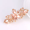 Alloy Rhinestone Bow Pearl Flower Crystal Hairpin For Women Electroplated Hair Accessory