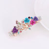 Alloy Rhinestone Bow Pearl Flower Crystal Hairpin For Women With Electroplating