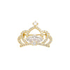 Alloy Rhinestone Crown Brooch Electroplating Female Accessories
