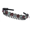 Alloy Rhinestone Crownstyled Electroplated Women's Headband