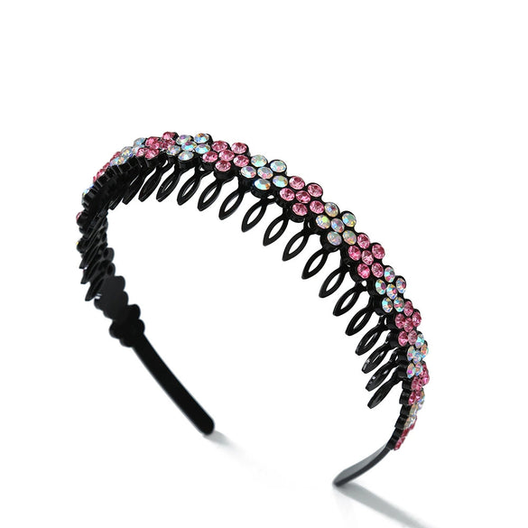 Alloy Rhinestone Crownstyled Electroplated Women's Headband