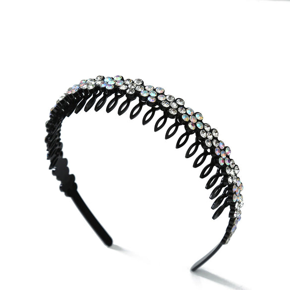 Alloy Rhinestone Crownstyled Electroplated Women's Headband