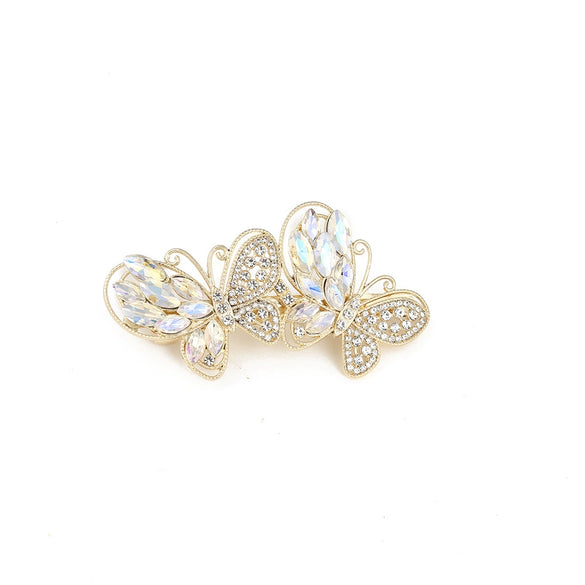 Alloy Rhinestone Crystal Women's Hair Top Clip