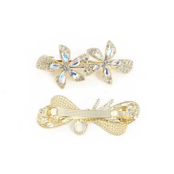 Alloy Rhinestone Crystal Women's Hair Top Clip