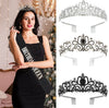 Alloy Rhinestone Fashion Crown Bridal Headdress Hair Accessories With Plating Point Drill