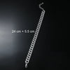 Alloy Rhinestone Geometric Hiphop Style Men's Anklet