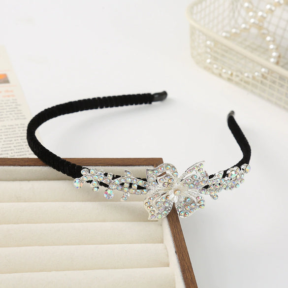 Alloy Rhinestone Hairband Electroplated Women's Bridal Hair Accessories