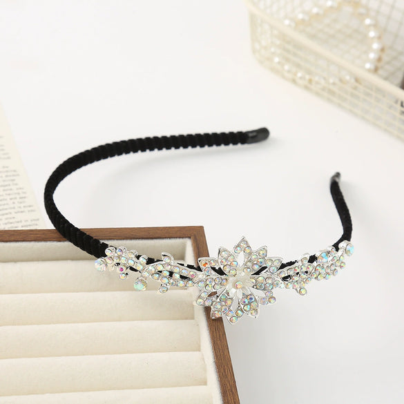 Alloy Rhinestone Hairband Electroplated Women's Bridal Hair Accessories