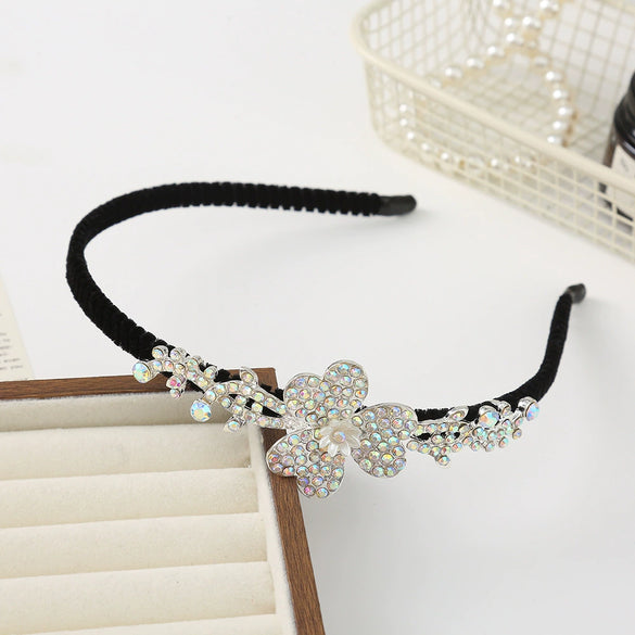 Alloy Rhinestone Hairband Electroplated Women's Bridal Hair Accessories