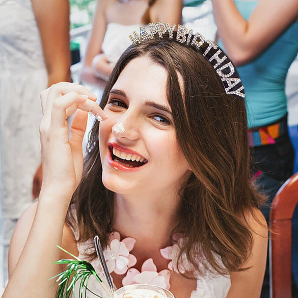 Alloy Rhinestone Headband Hairpin Girl Crown Electroplated Fashion Headwear