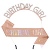 Alloy Rhinestone Headband Shoulder Strap Electroplated Simple Style With Letters Numbers Text For Women As Party Gift