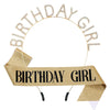 Alloy Rhinestone Headband Shoulder Strap Electroplated Simple Style With Letters Numbers Text For Women As Party Gift
