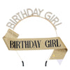 Alloy Rhinestone Headband Shoulder Strap Electroplated Simple Style With Letters Numbers Text For Women As Party Gift