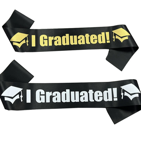 Alloy Rhinestone Headwear Graduation Party Crown Shoulder Strap 2Piece Simple Style
