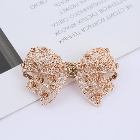 Alloy Rhinestone Horizontal Clip Headdress Top Clip Hairpin Electroplating Women's Hair Accessories