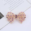 Alloy Rhinestone Horizontal Clip Headdress Top Clip Hairpin Electroplating Women's Hair Accessories