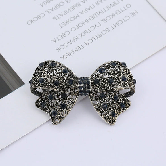Alloy Rhinestone Horizontal Clip Headdress Top Clip Hairpin Electroplating Women's Hair Accessories
