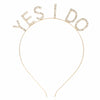 Alloy Rhinestone Letter Hairband Electroplated Women's Hair Accessories
