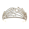 Alloy Rhinestone Light Luxury Headband Baroque Bridal Crown