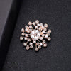 Alloy Rhinestone Pearl Women's Retro Antilight Sweater Pin Brooch With Flower Pattern And Electroplating Treatment