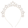 Alloy Rhinestone Star Headband Electroplating Hair Accessories For Women