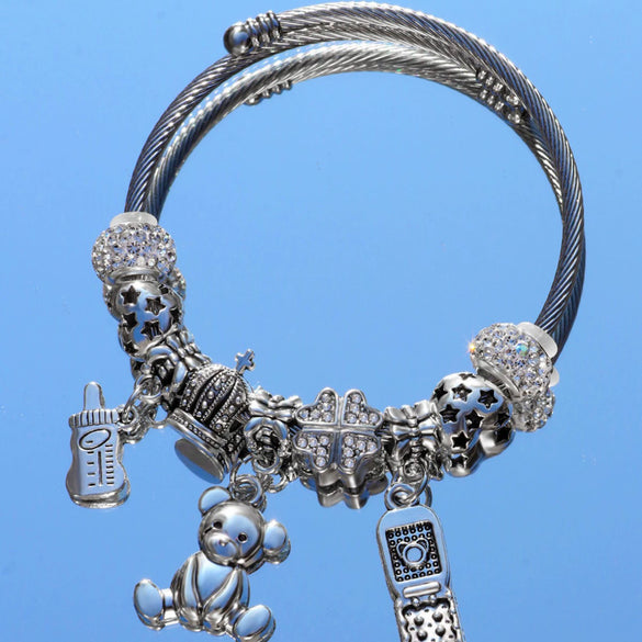 Alloy Rhombus Pattern Electroplated Adjustable Unisex Bracelet