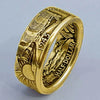 Alloy Ring With Letters Numbers Text Pattern And Electroplating For Men And Women