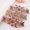 Alloy Rose Gold Plated Rhinestone Hairpin For Ladies