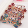 Alloy Rose Gold Plated Rhinestone Hairpin For Ladies