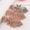 Alloy Rose Gold Plated Rhinestone Hairpin For Ladies